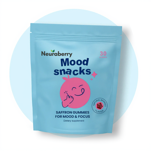 Neuraberry Mood Snacks Saffron Gummies