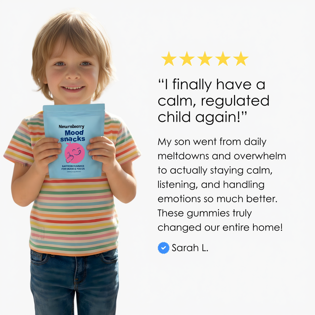 Child holding Neuraberry product